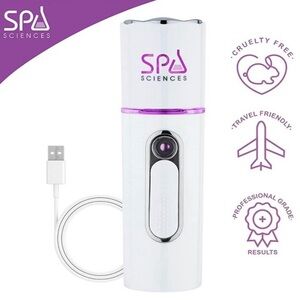 SPA Sciences Portable Facial midst sprayer in White and Purple